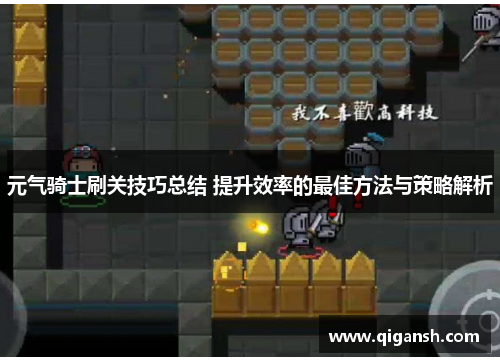 元气骑士刷关技巧总结 提升效率的最佳方法与策略解析